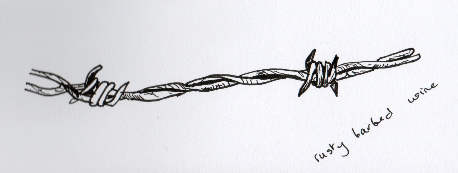 1600x606 barb wire drawing, pencil, sketch, colorful, realistic art images ...