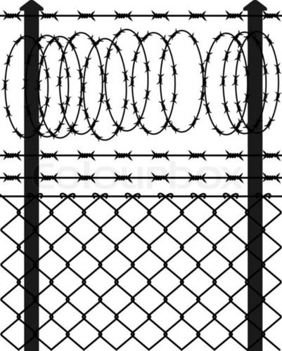 401x500 barbed wire fence drawing in jaipur, rajasthan - Barbed Wire Fence Drawing