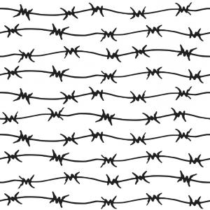 300x300 d barbed wire fencing design elements soidergi - Barbed Wire Fence Drawing