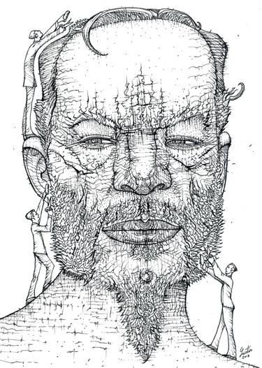 375x527 barber drawings for sale saatchi art - Barber Drawings