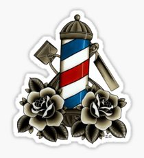 210x230 barber pole drawing stickers redbubble - Barber Drawings