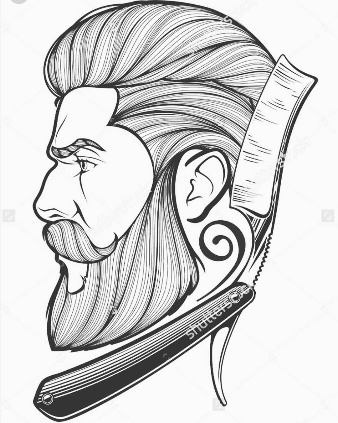 1080x1350 Me Gusta, Comentarios - Barber Drawings