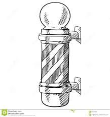 217x232 barber pole drawing - Barber Drawings