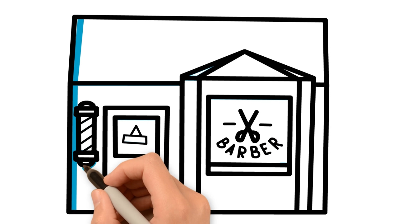 1280x720 how to draw barber shop - Barber Shop Drawing