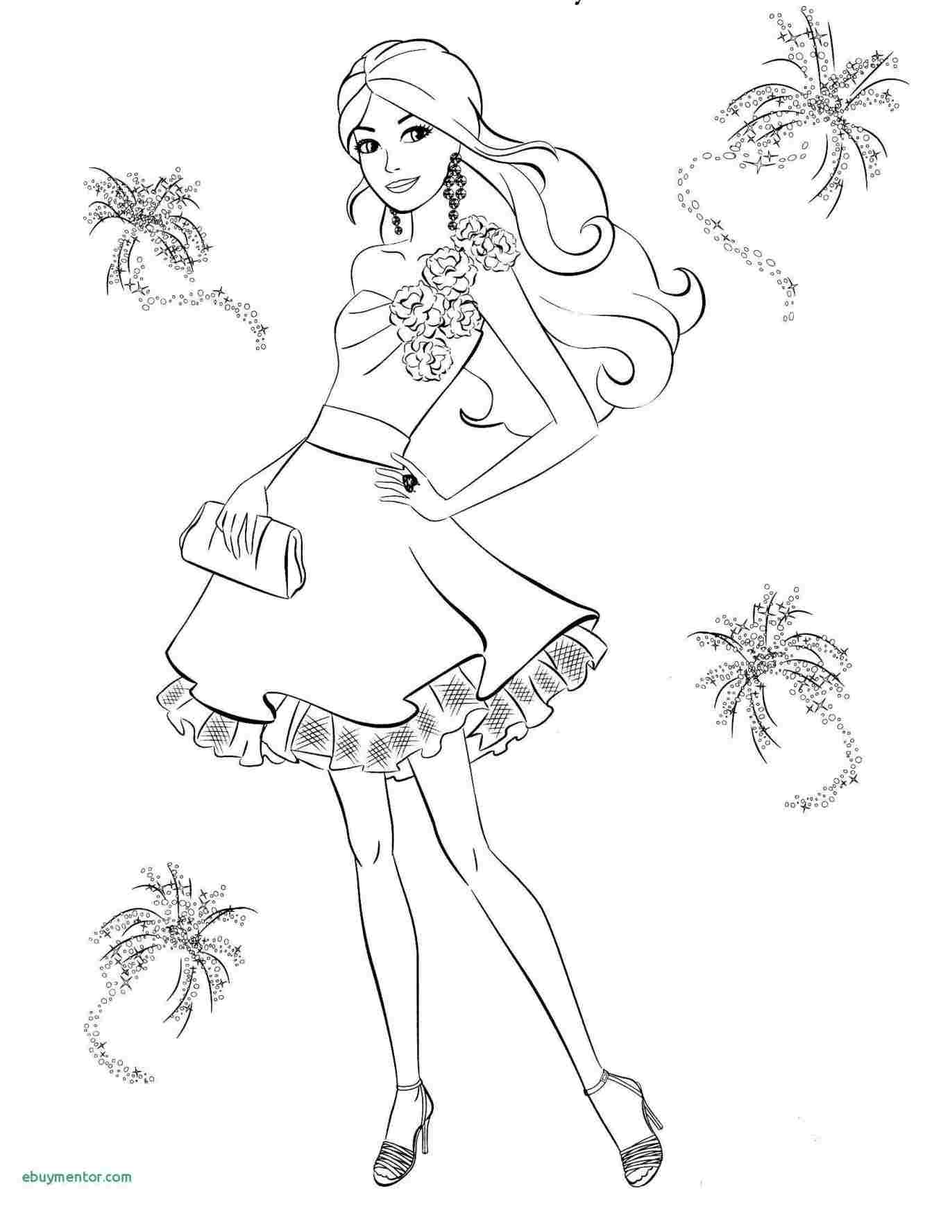 1343x1738 Easy Drawing Barbie Princess - Barbie Drawing