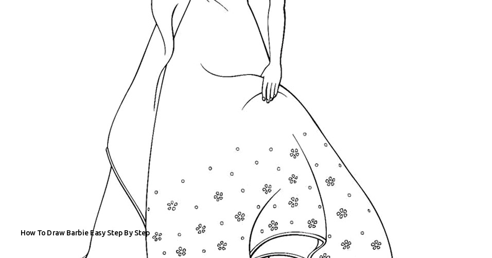 956x502 How To Draw Barbie Easy Step - Barbie Drawing