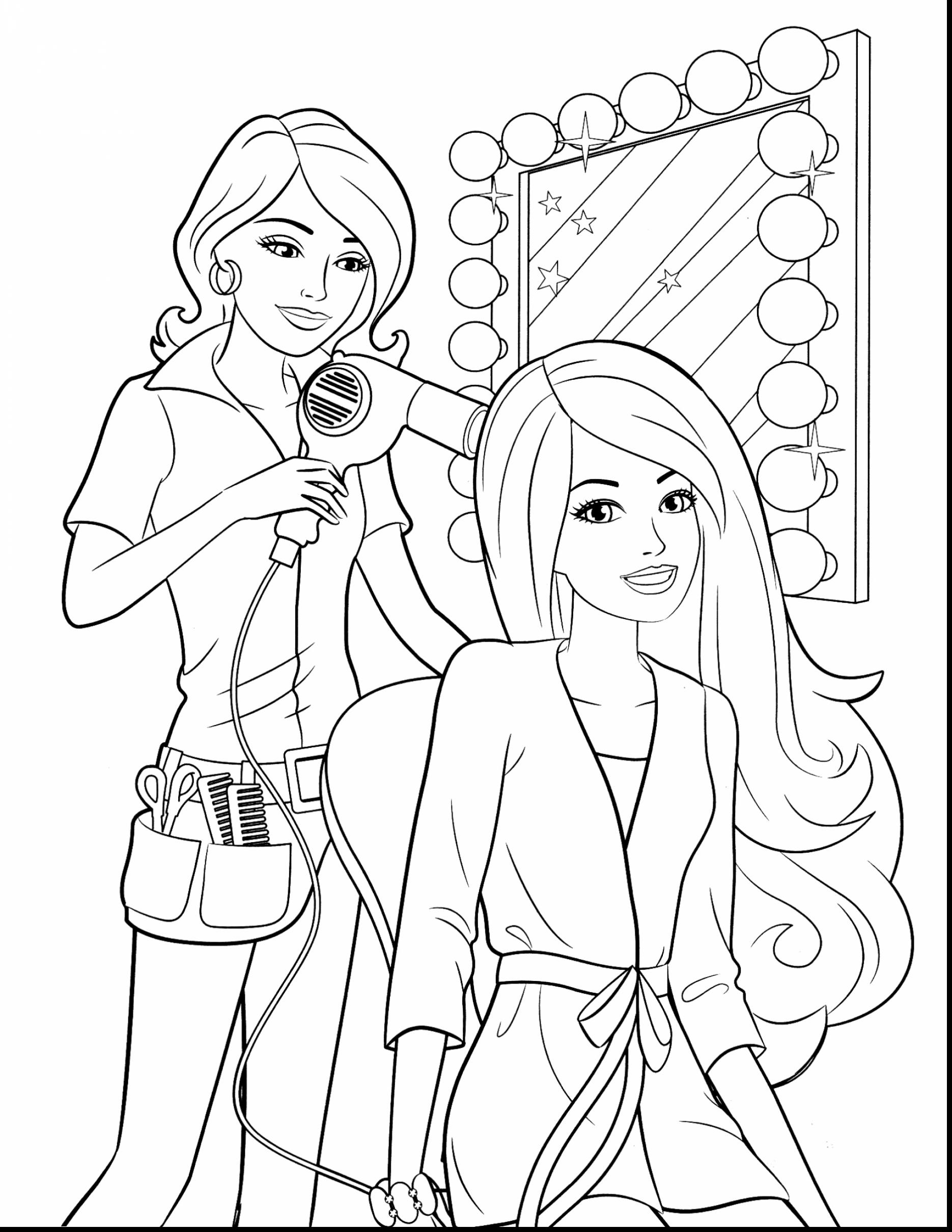 710 Top Barbie Coloring Pages Free Download For Free
