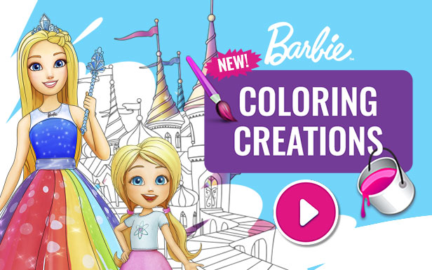 616x385 Coloring Creations Game Barbie - Barbie Drawing Games