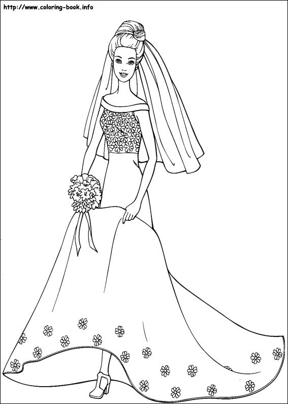 567x794 Barbie Coloring Pages On Coloring - Barbie Drawing Pages