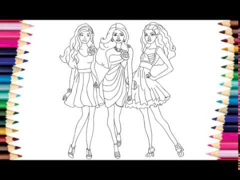 480x360 how to draw barbie barbie princess dress l barbie drawing pages - Barbie Drawing Pictures