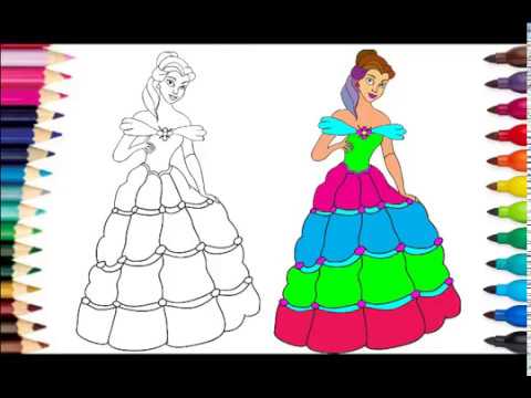 480x360 How To Draw Color Barbie Coloring Pages L Color For Children - Barbie Drawing Pictures