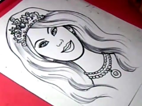480x360 How To Draw Barbie Girl Drawing For Kids - Barbie Face Drawing