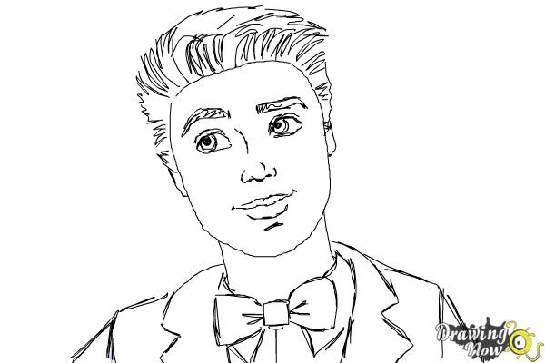 600x400 How To Draw Ken From Barbie Life In The Dreamhouse - Barbie Face Drawing