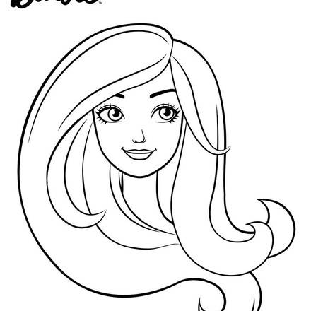 Download Barbie Face Drawing at PaintingValley.com | Explore ...