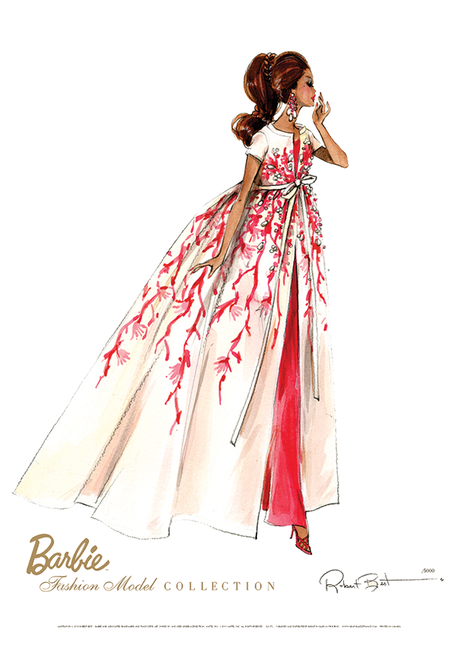 640x950 Designer Drawing Barbie Transparent Png Clipart Free Download - Barbie Fashion Drawing