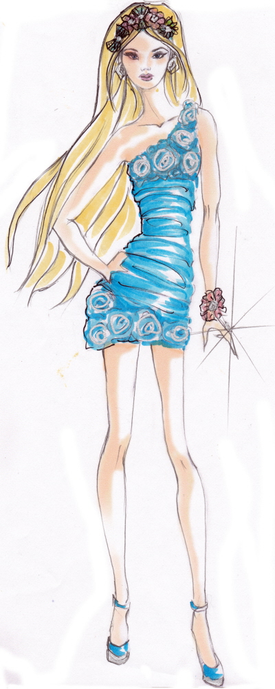 Barbie Fashion Drawing at PaintingValley.com | Explore collection of ...