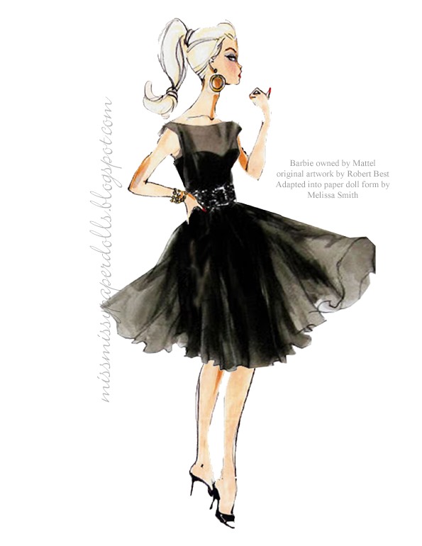 595x770 Robert Best Inside The Fashion Doll Studio - Barbie Fashion Drawing