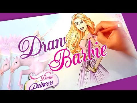 480x360 How To Draw Barbie Princess Drawing Tutorial Step - Barbie Princess Drawing