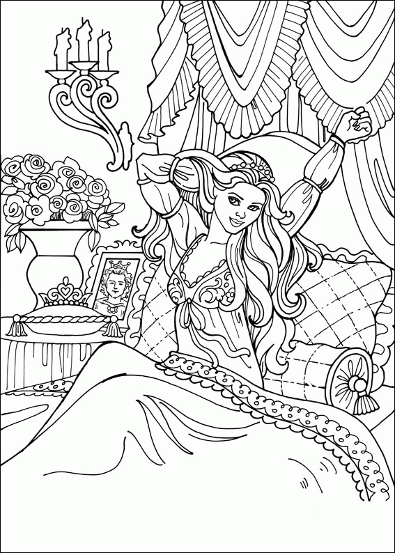 567x794 printable coloring pages of princesses coloring pages of castles - Barbie Princess Drawing