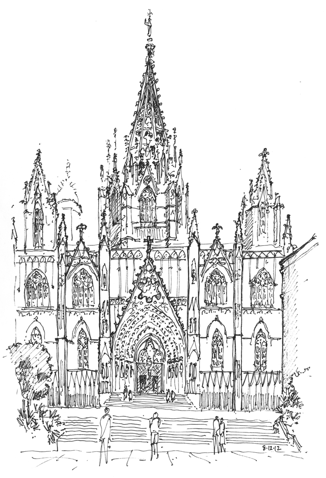 674x986 bob krikac design drawing - Barcelona Drawing