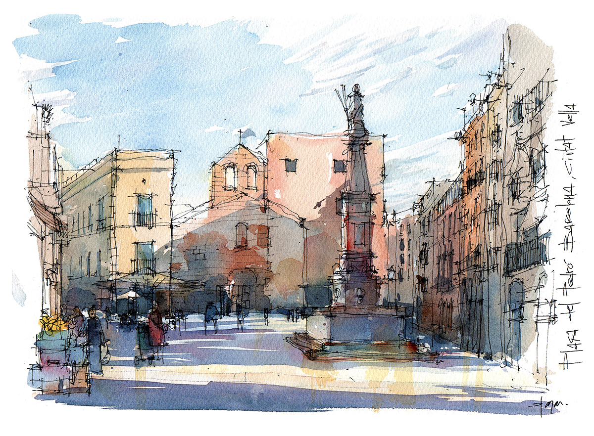 1200x882 del original w - Barcelona Drawing