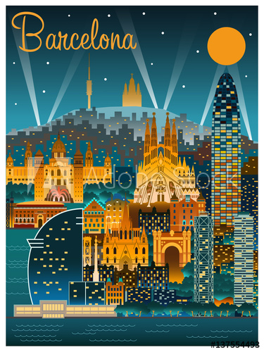 375x500 barcelona - Barcelona Drawing