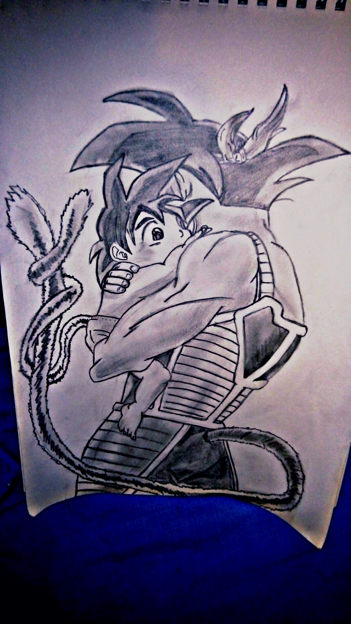 1330x2364 Bardock Baby Goku - Bardock Drawing