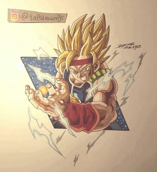623x682 Bardock Super Saiyan Drawing Dragonballz Amino - Bardock Drawing