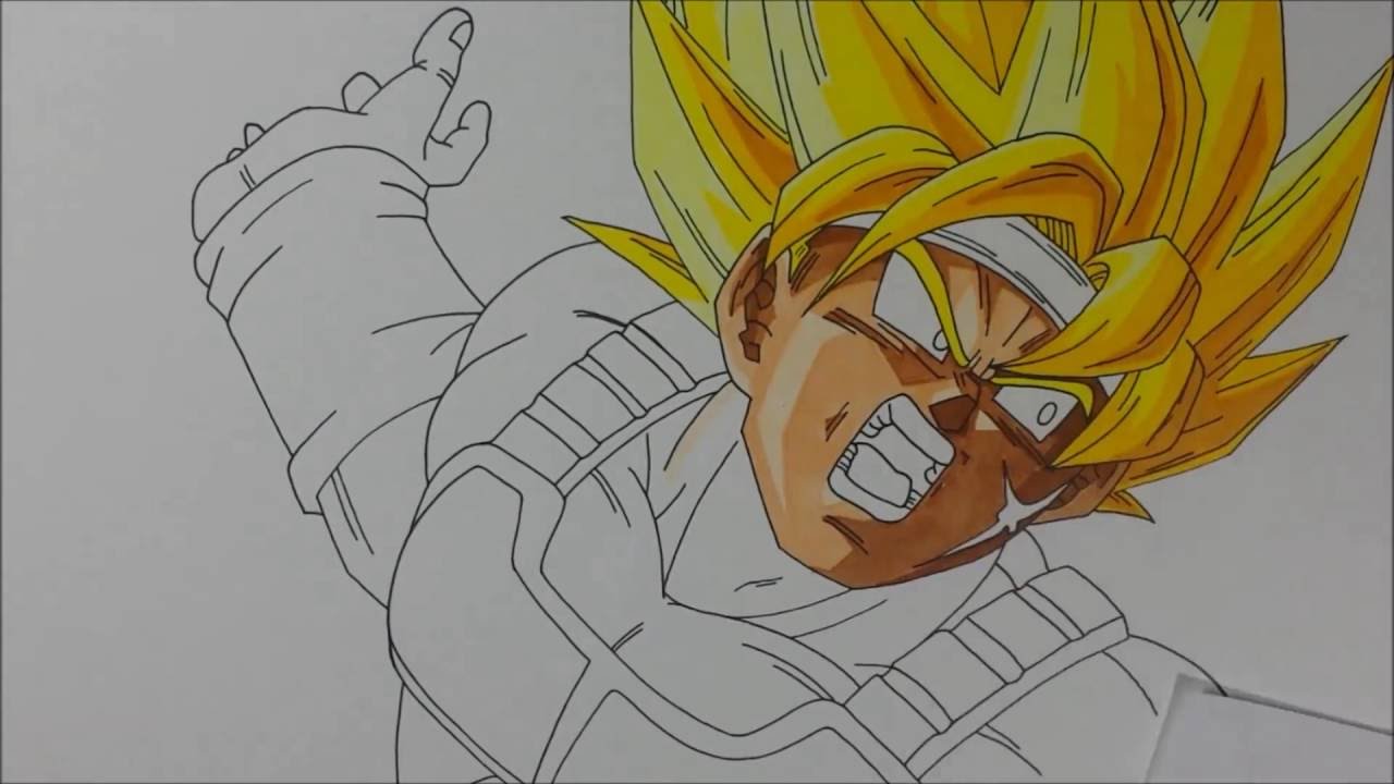 1280x720 Drawing Bardock Super Saiyan - Bardock Drawing