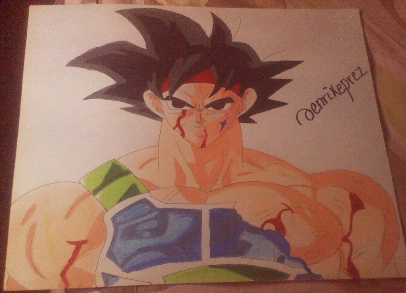 1309x947 Anime Character Drawing Challenge Bardock Using Pencil - Bardock Drawing