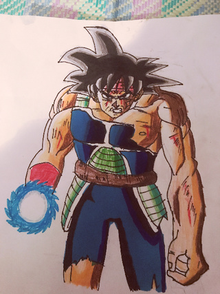 320x427 Drawing Bardock The Father Of Goku - Bardock Drawing