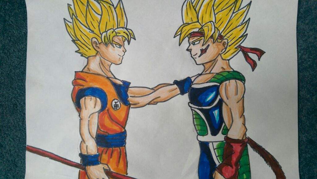 1024x579 Goku And Bardock Drawing Dragonballz Amino - Bardock Drawing