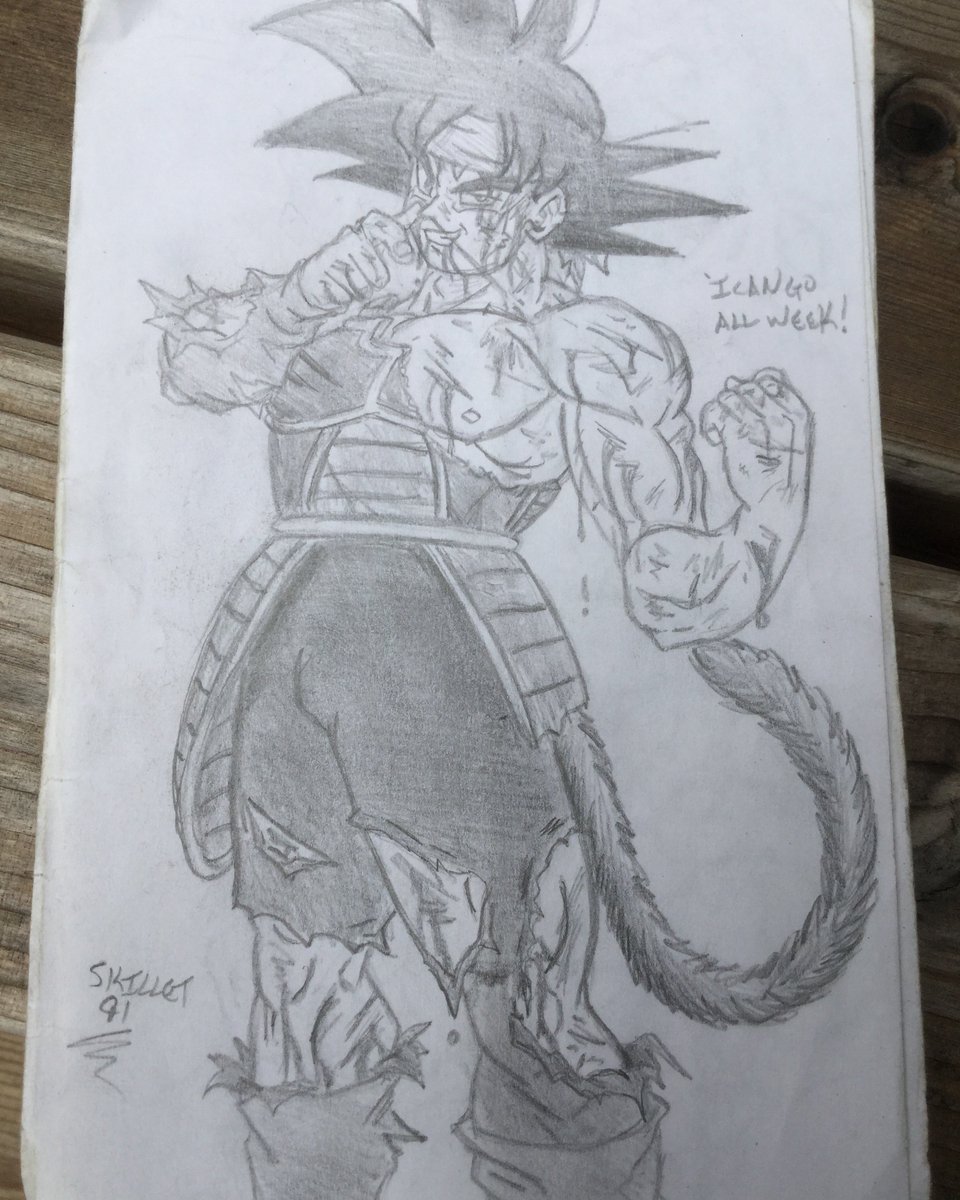 960x1200 John E Skillet On Twitter Sketchables Bardock Alt - Bardock Drawing