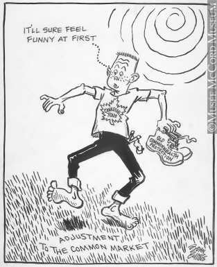 313x385 Going Barefoot Drawing, Cartoon John Collins - Barefoot Drawing