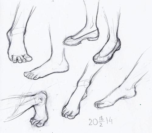 500x437 Affects And Smiles Can I Request A Drawing Of A Barefoot Dolorosa - Barefoot Drawing