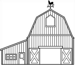 255x221 Free Barn Drawing Clipart - Barn Drawing