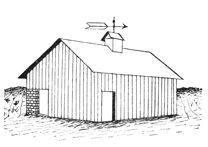 679x481 Vintage Barn Drawing - Barn Drawing
