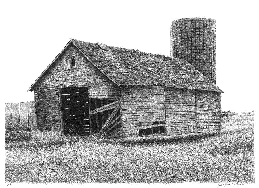 900x654 Barn Drawing - Barn Drawing