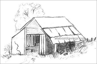 Barn Drawing At Paintingvalley Com Explore Collection Of Barn