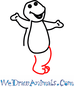 300x350 how to draw barney the dinosaur - Barney Drawing