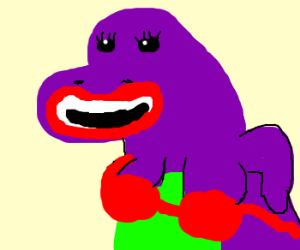 300x250 stripper barney drawing - Barney Drawing