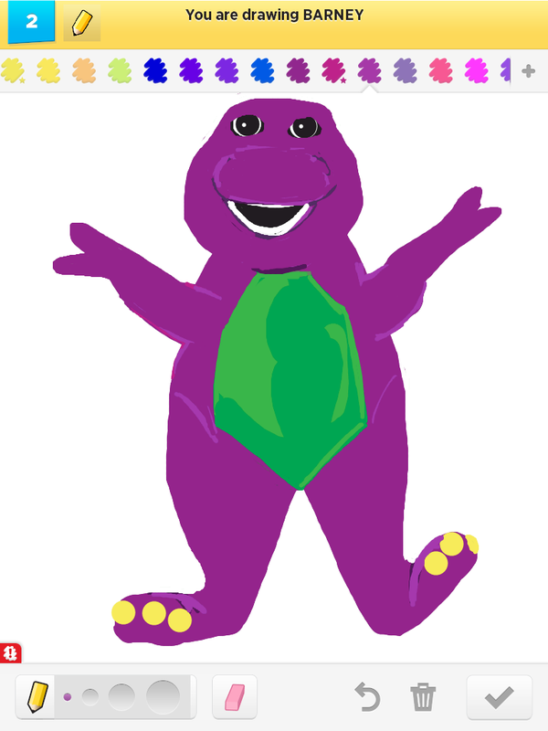600x800 click here to see barney - Barney Drawing
