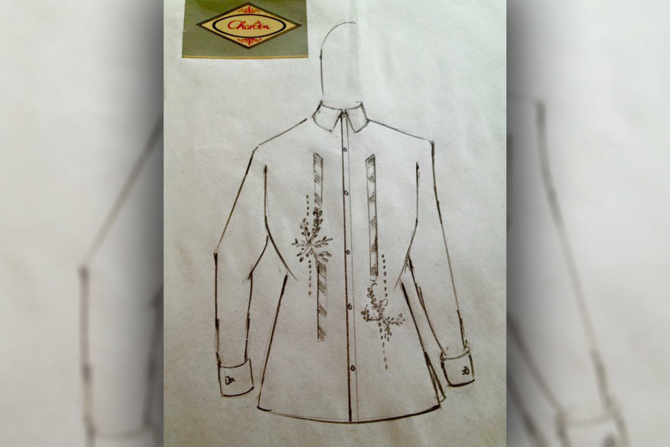 950x633 look what duterte, partner honeylet will wear to the sona abs - Barong Tagalog Drawing