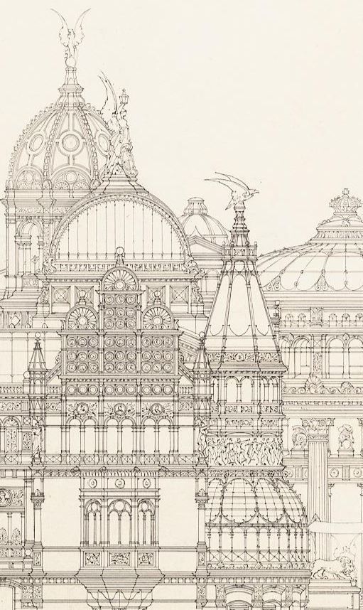 511x858 Architecture France Germany - Baroque Architecture Drawing