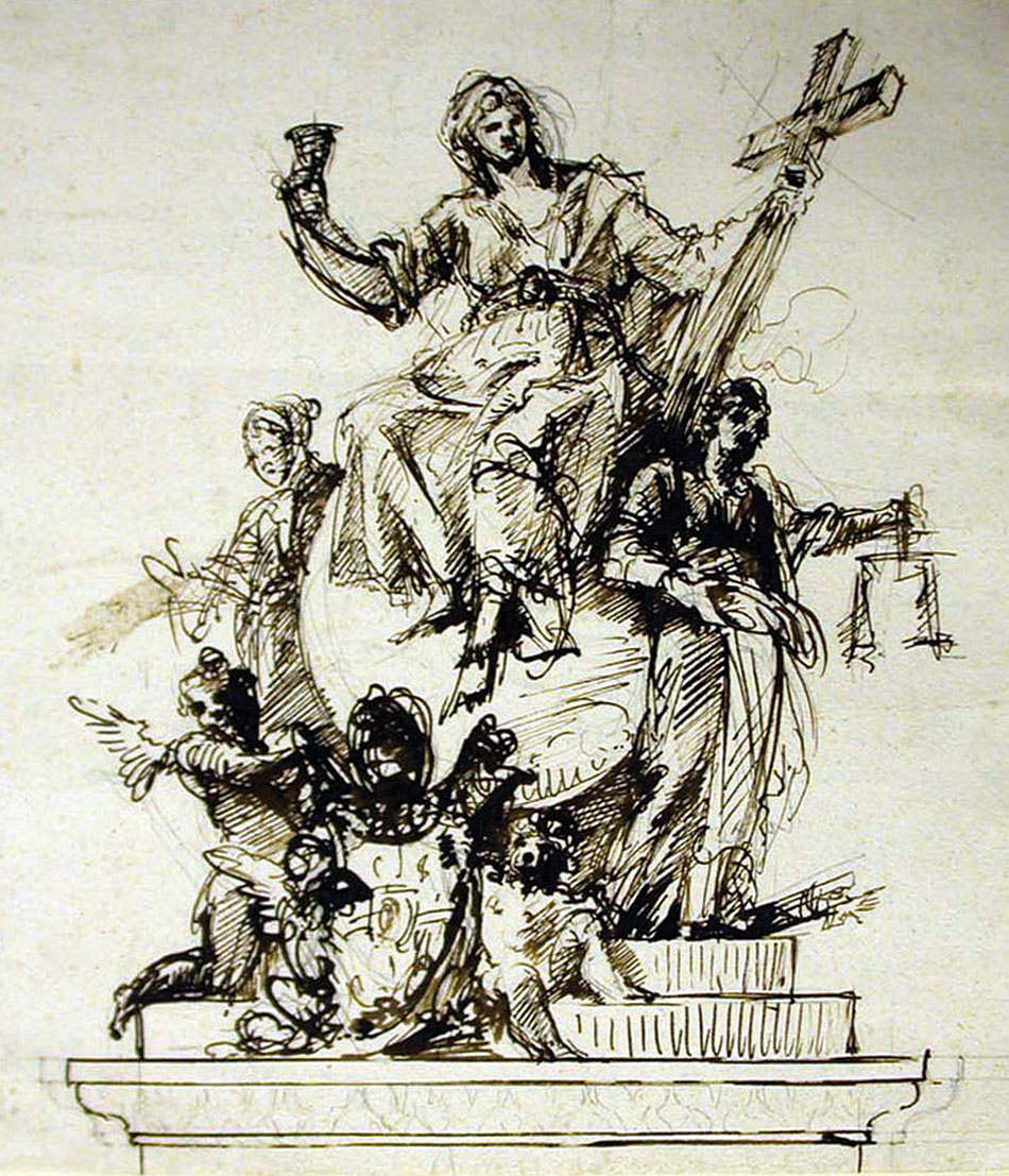 950x1107 hall of holidays baroque drawings from the jackson album dayton - Baroque Drawing
