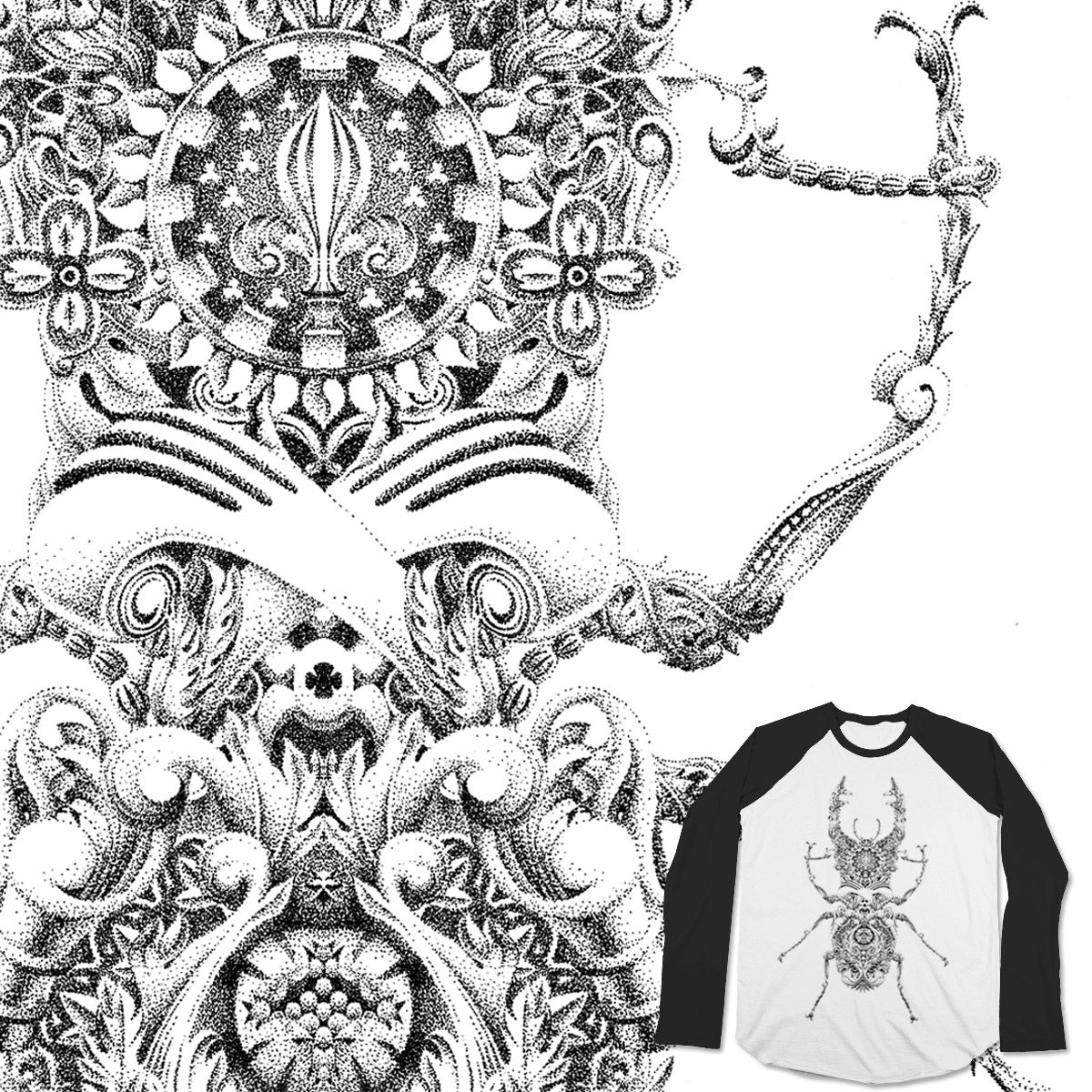 1200x1200 score baroque insect - Baroque Drawing