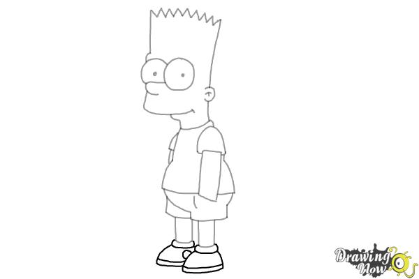 600x400 How To Draw Bart Simpson - Bart Drawing
