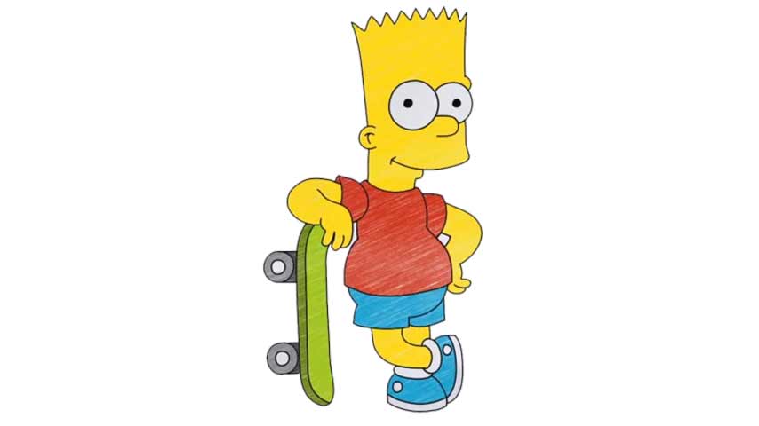 854x480 How To Draw Bart Simpson - Bart Drawing