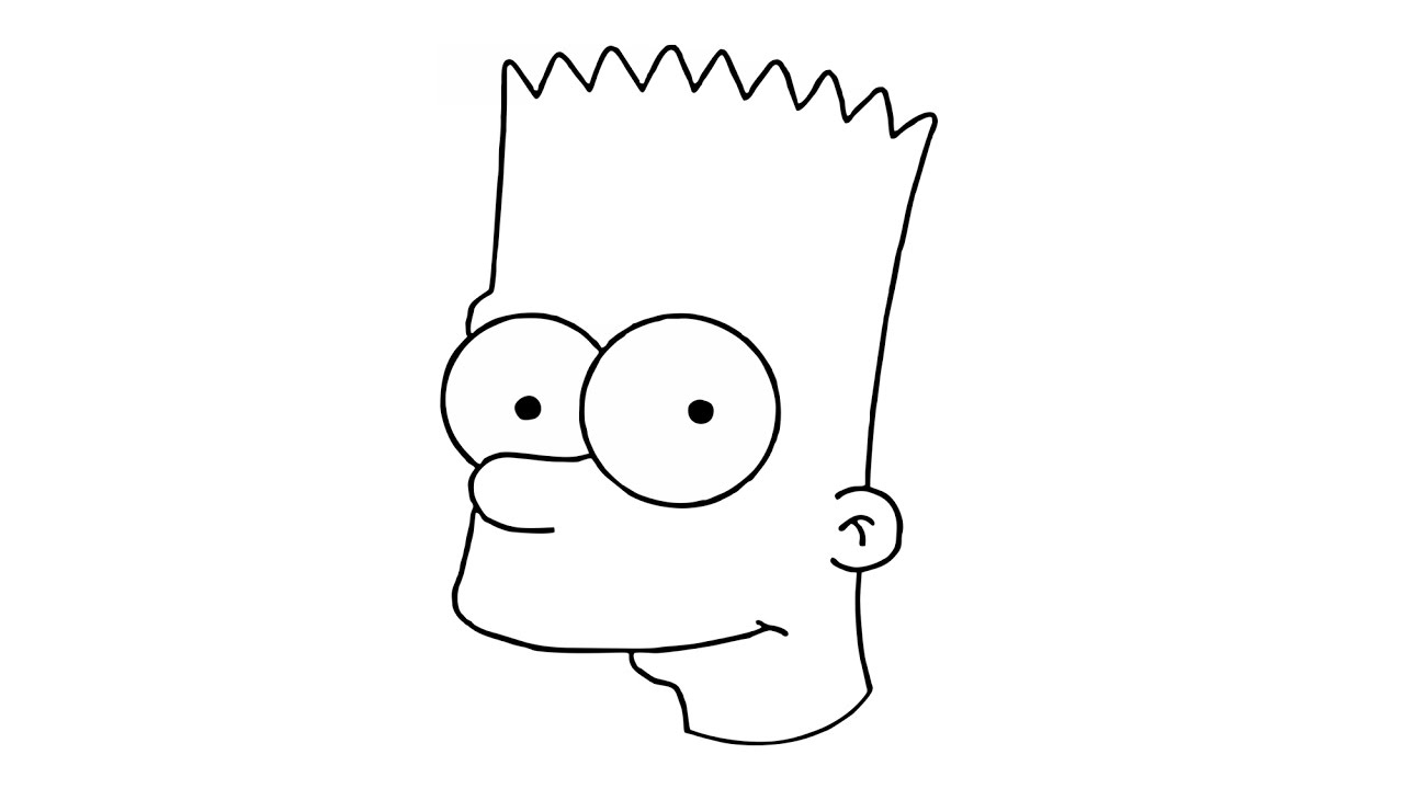The Simpsons Clipart Black And White Bart Simpson Para Colorir Free ...