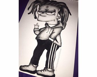 340x270 bart simpson drawing etsy - Bart Simpson Drawing